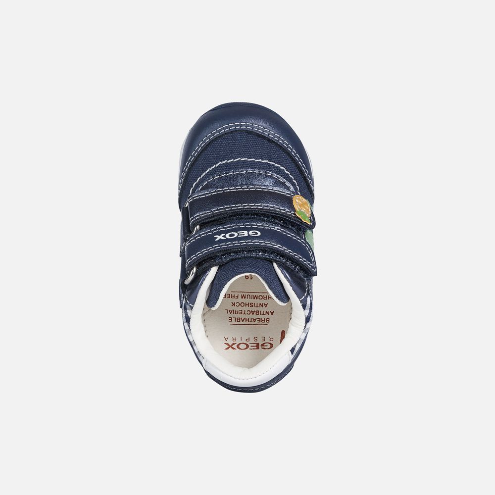 Geox Sneakers Navy Each Girl - Geox Baby Shoes - ZDOYUI326